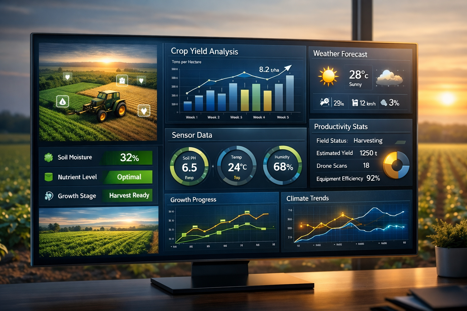 Painel de monitoramento